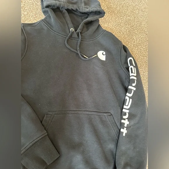 Carhartt women’s Black Logo Hoodie - Picture 3 of 13